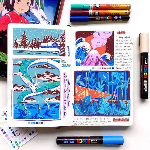 手賬藝術(shù) 看繪畫(huà)大神的手賬本，美哭了！